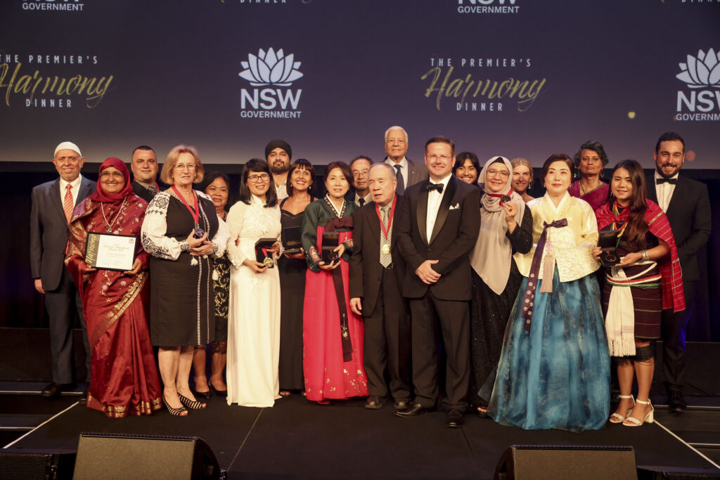 Multicultural trailblazers recognised at the Premier’s Harmony Dinner Community-Medal-winners